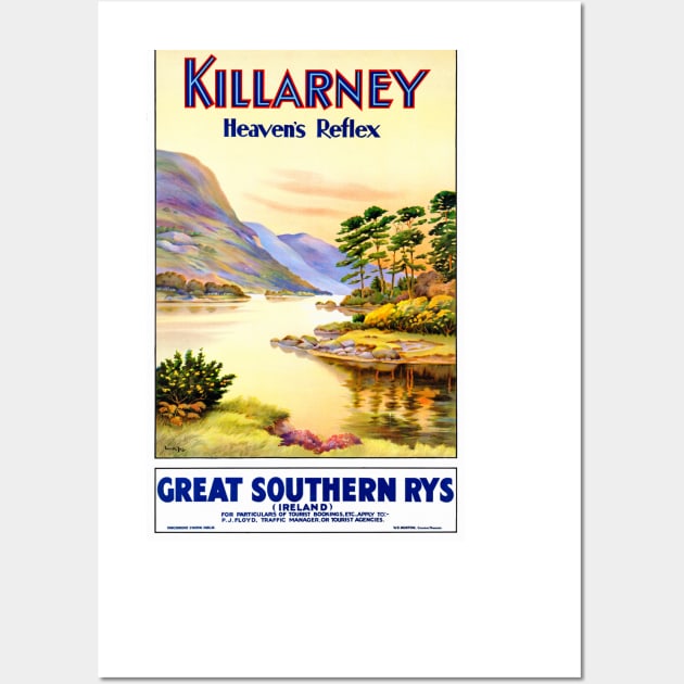 Vintage Travel Poster Ireland Killarney Wall Art by vintagetreasure